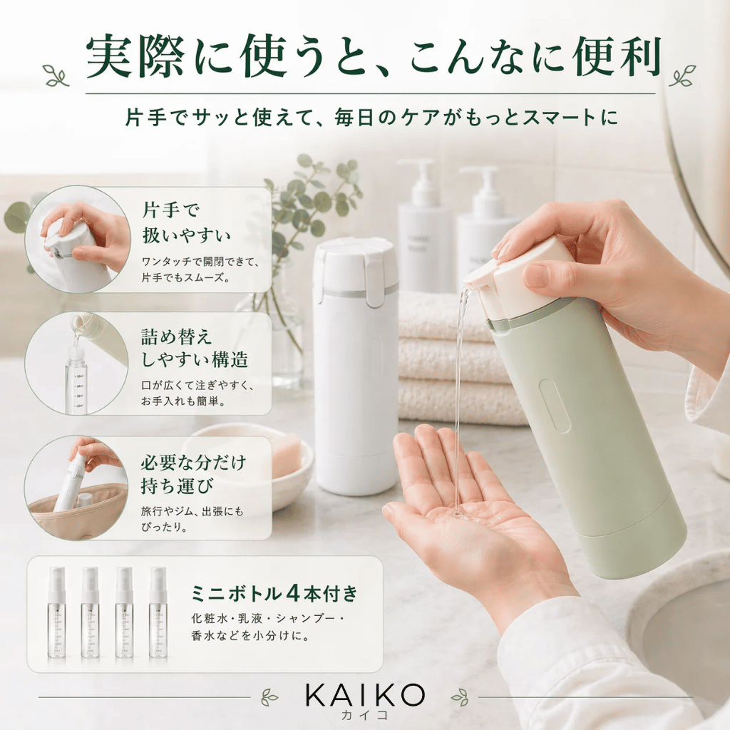 【夏限定】TABINOVA™ 4in1 ケアボトル